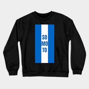 Somoto City in Nicaraguan Flag Colors Vertical Crewneck Sweatshirt